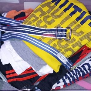 Boys name brand clothes and belts